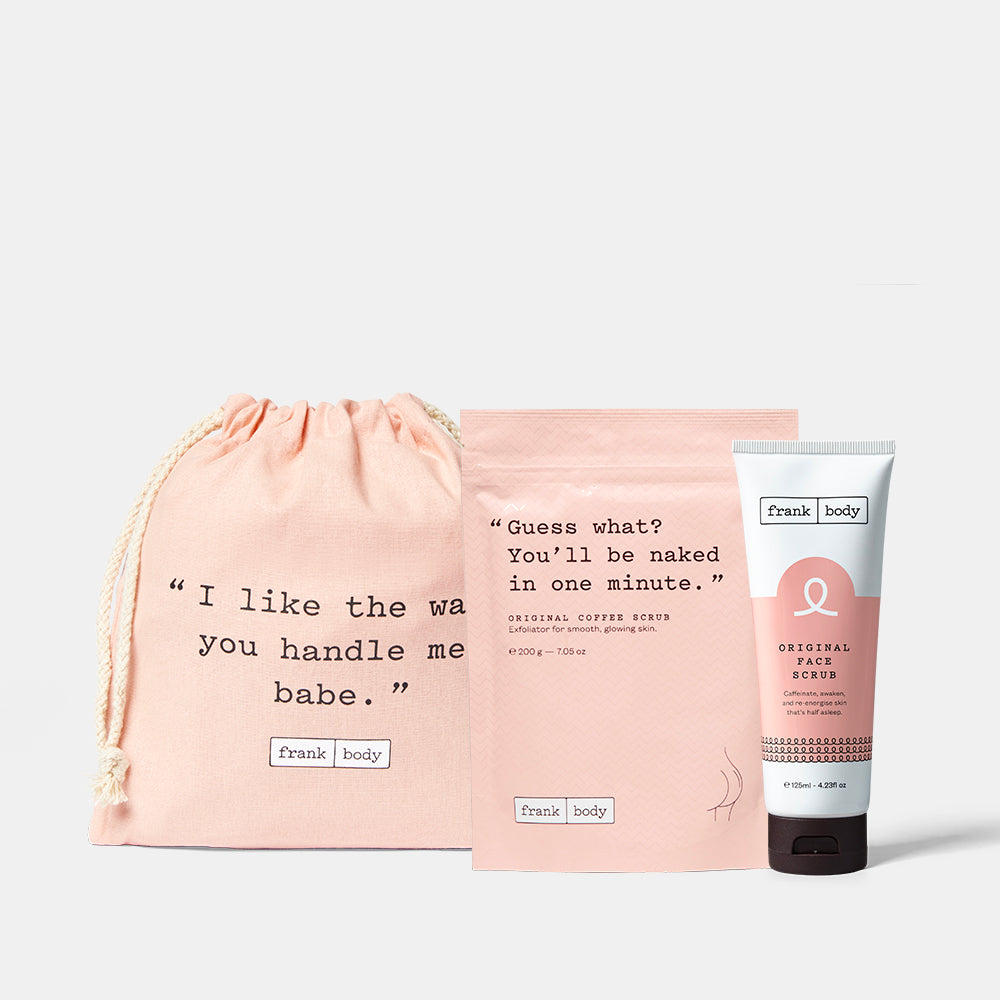 The Original Power Couple Kit | Coffee Scrub Duo | frank body AU